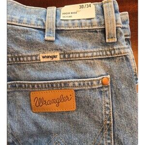 Wrangler 70s Retro Style Flare Jeans Womens 30 x 34 Blue High Rise Denim Boho